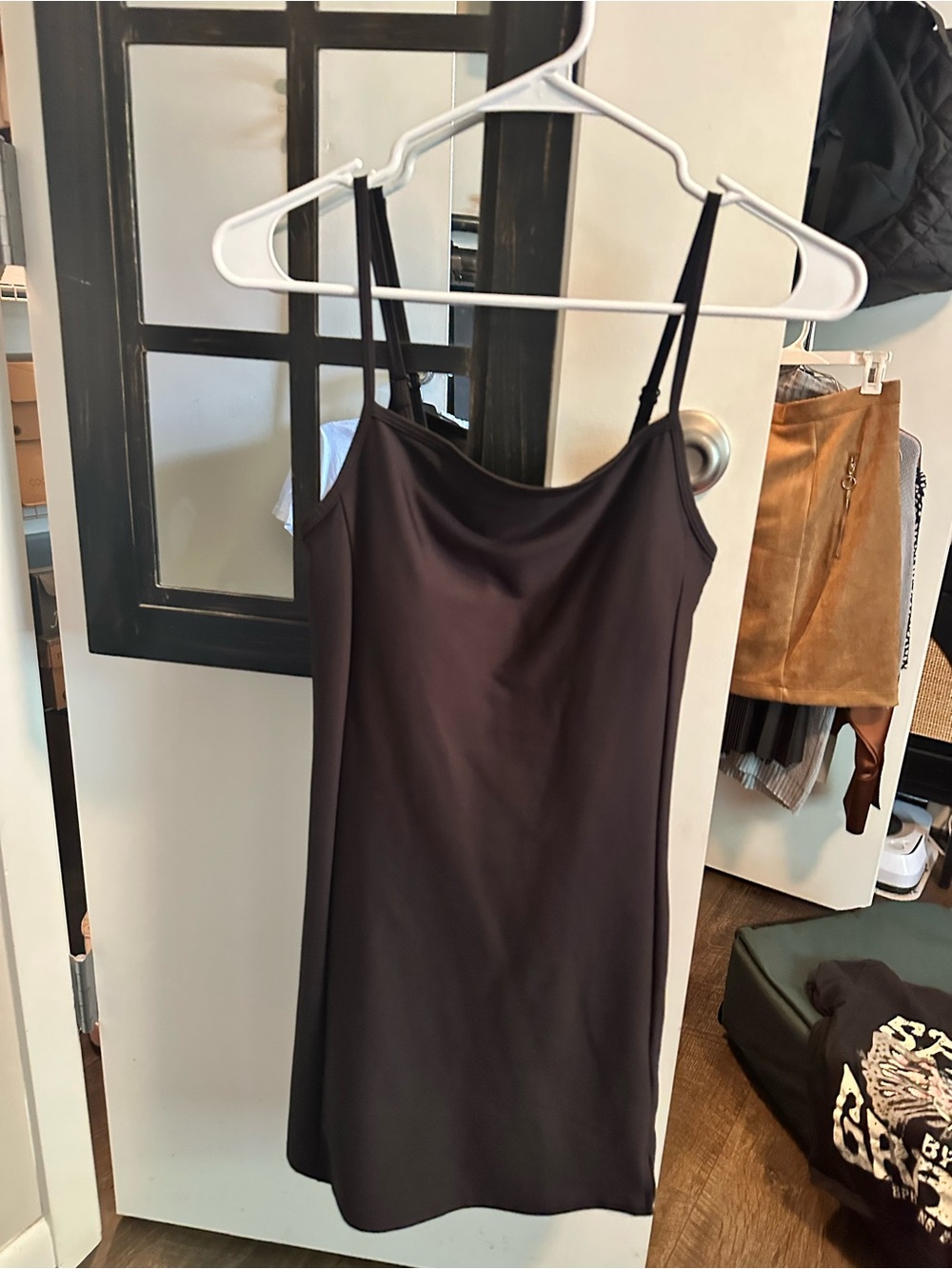 Old Navy Black Slip Mini Dress with Spaghetti Straps